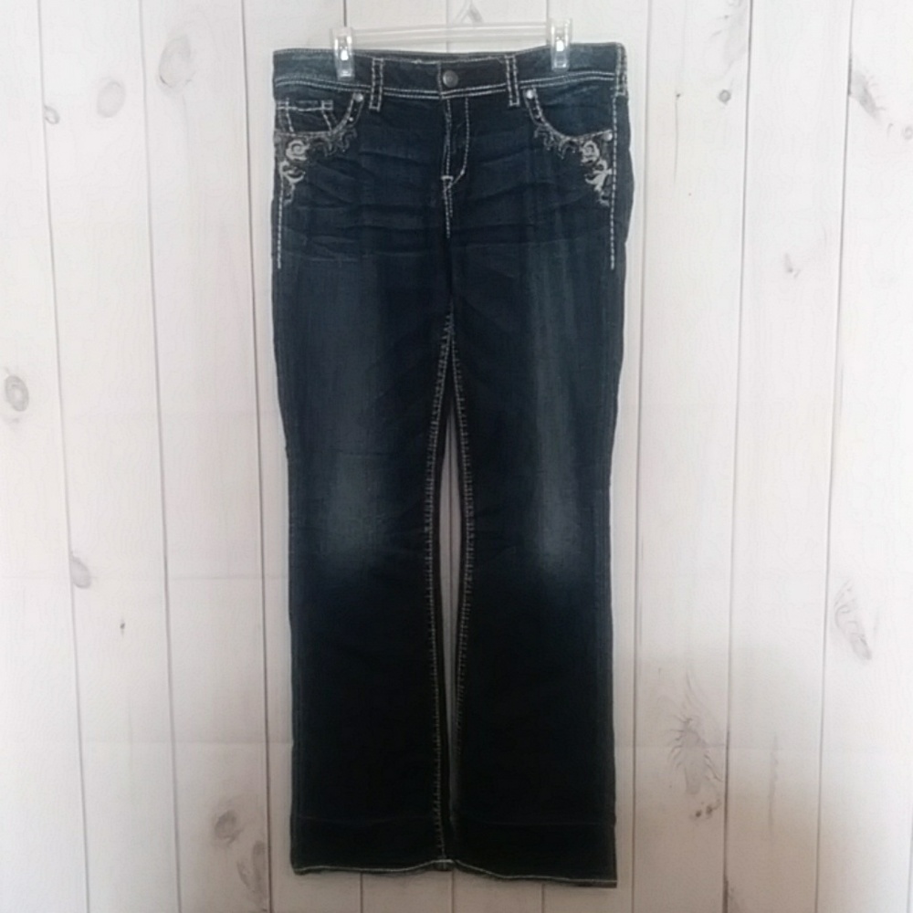 Silver Suki Flap 17 Jeans 32/33 - Picture 1 of 8
